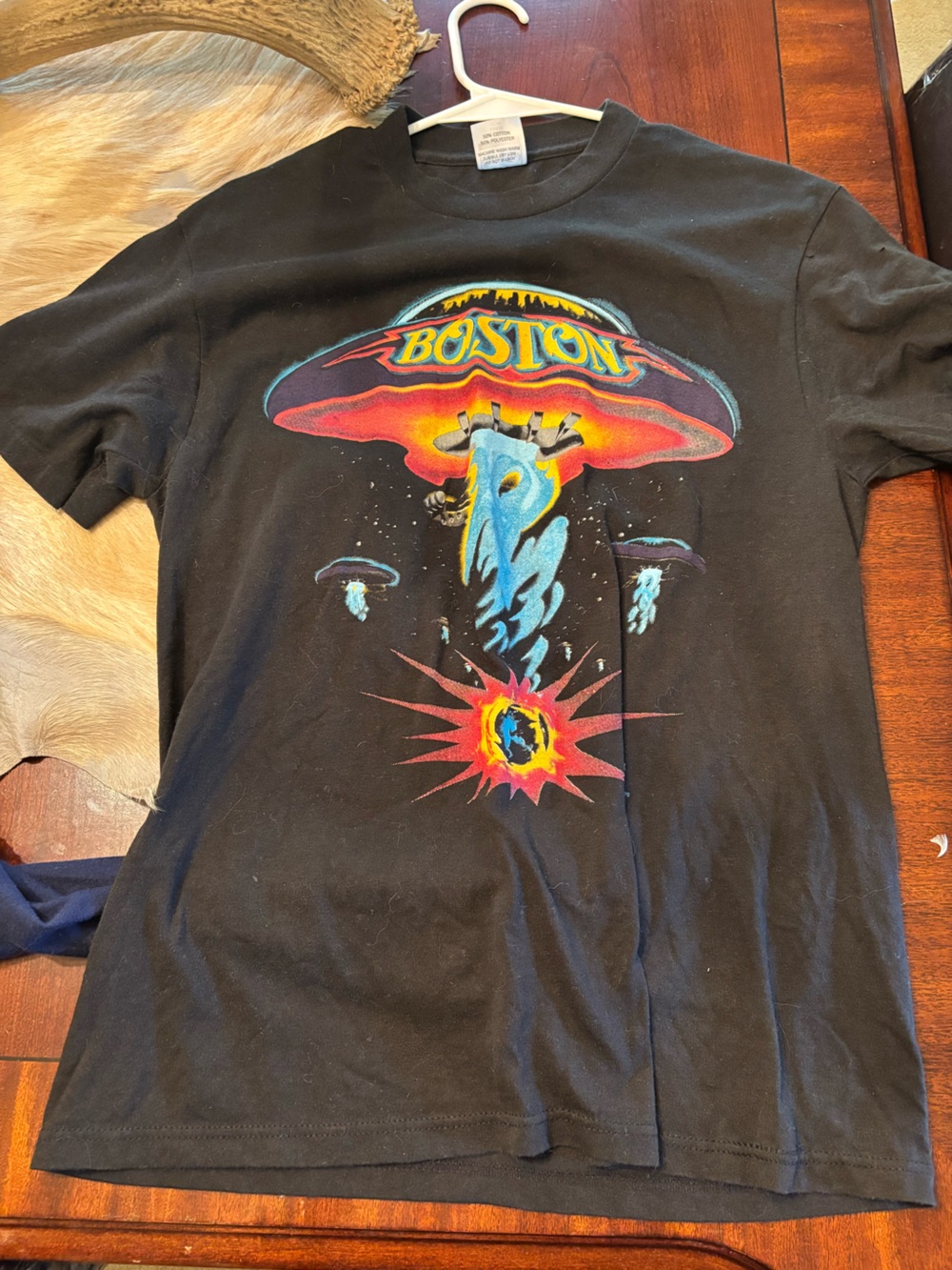 Vintage 1987 Boston Graphic Tee - Black